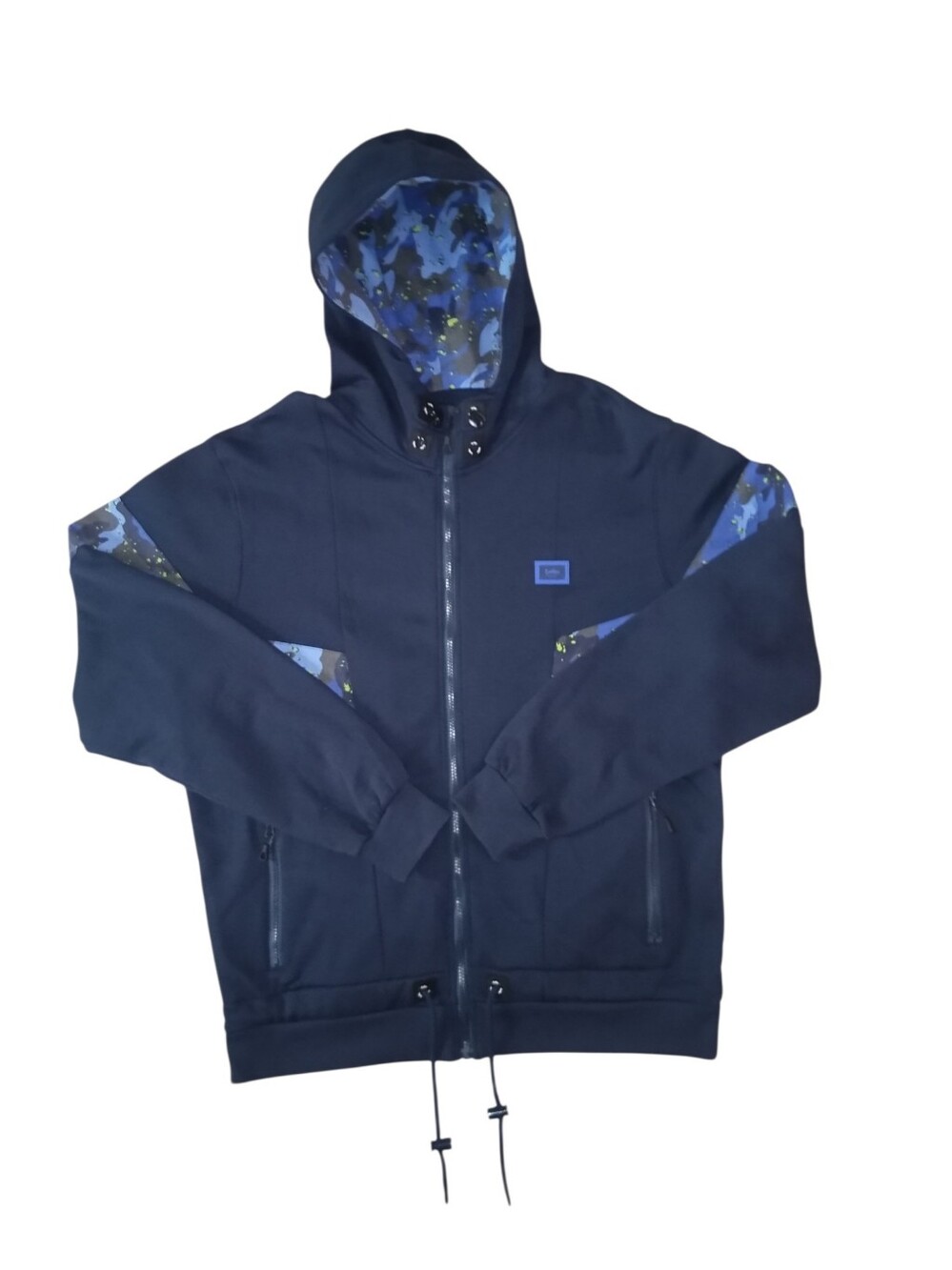 Cookies Full Zip Hoodie Burnera1 Original Logo Blue Camo Fleece Men's 2xL